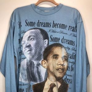 Vintage MLK X Obama Long Sleeve Tee
